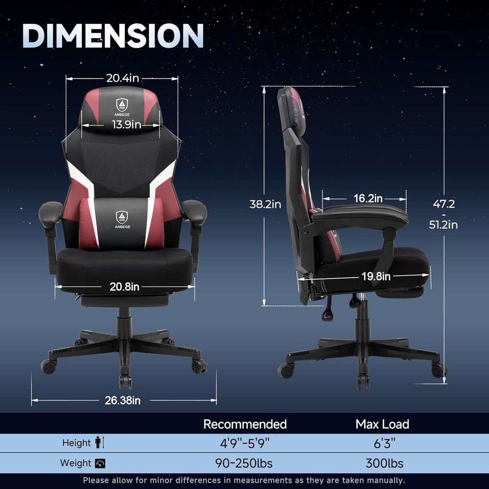 Ergonomischer Netz-Videogaming – Video Gaming & Esports Usd Acc Bewertung und Preis
